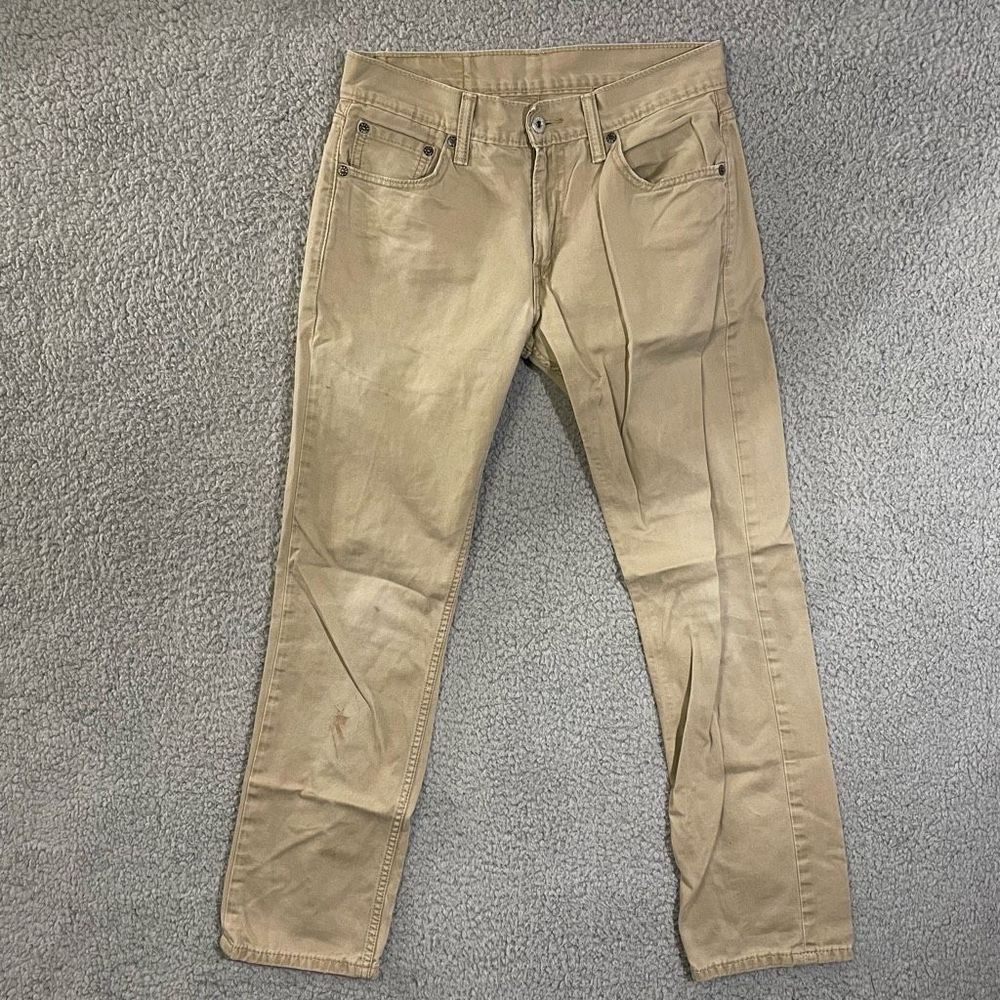Levi’s 511 Men’s Jeans Tan Distressed Slim 30x30